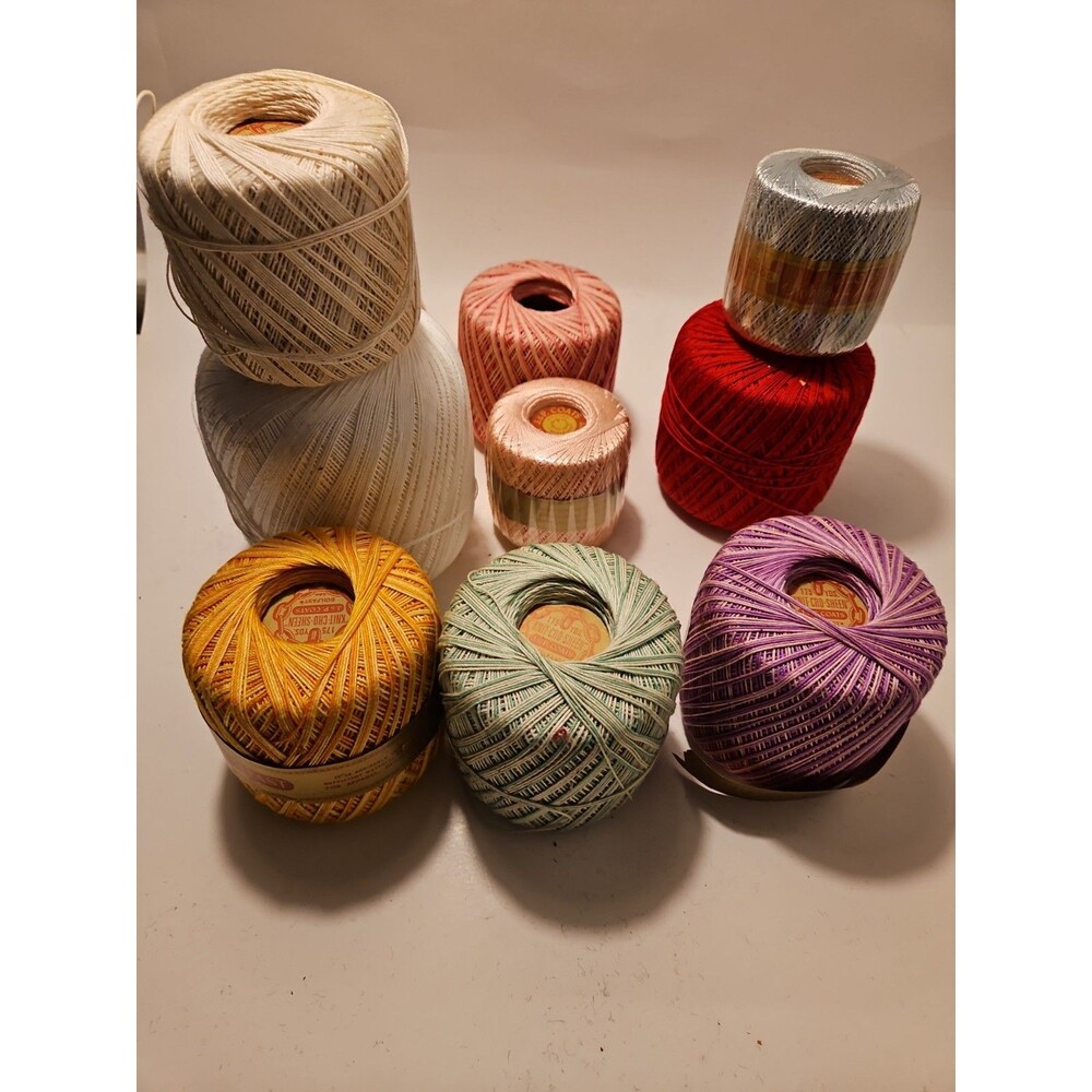 Lot Of 10 J&P Coats Six Cord Boilfast Thread And Star Puritan